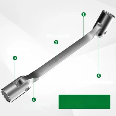 Clé à pipe / tête pivotante.